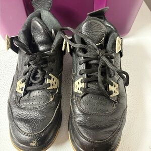 Black Leather Sneakers